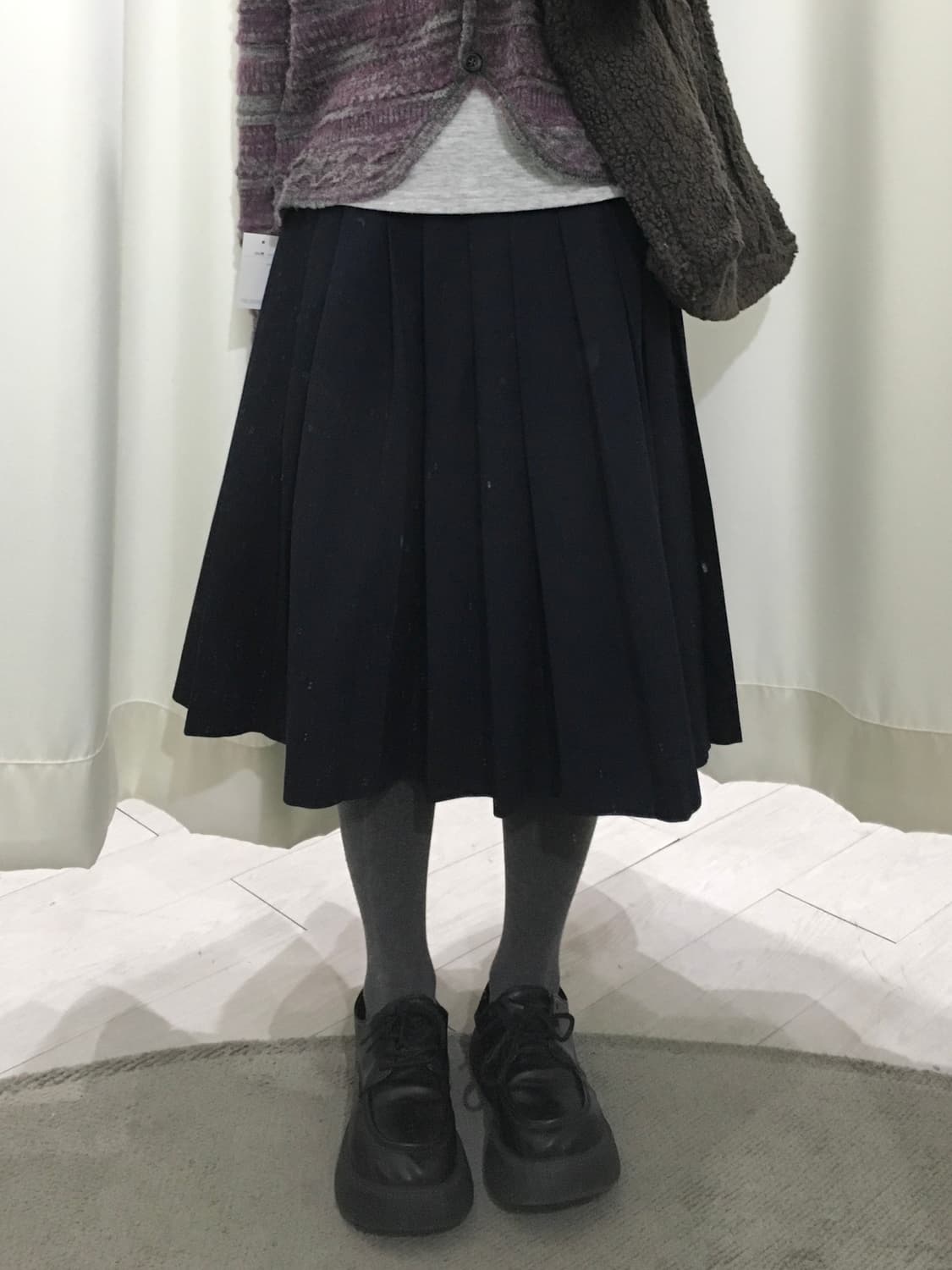 Olive sawako pleats skirt 상품이미지1