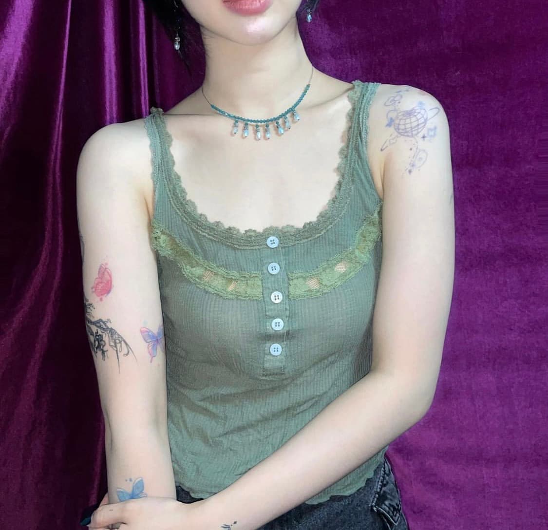 빈티지 레이스 히피모리하구미모리걸 슬리브리스 카라하나후유카메스즈코샵502 상품이미지2