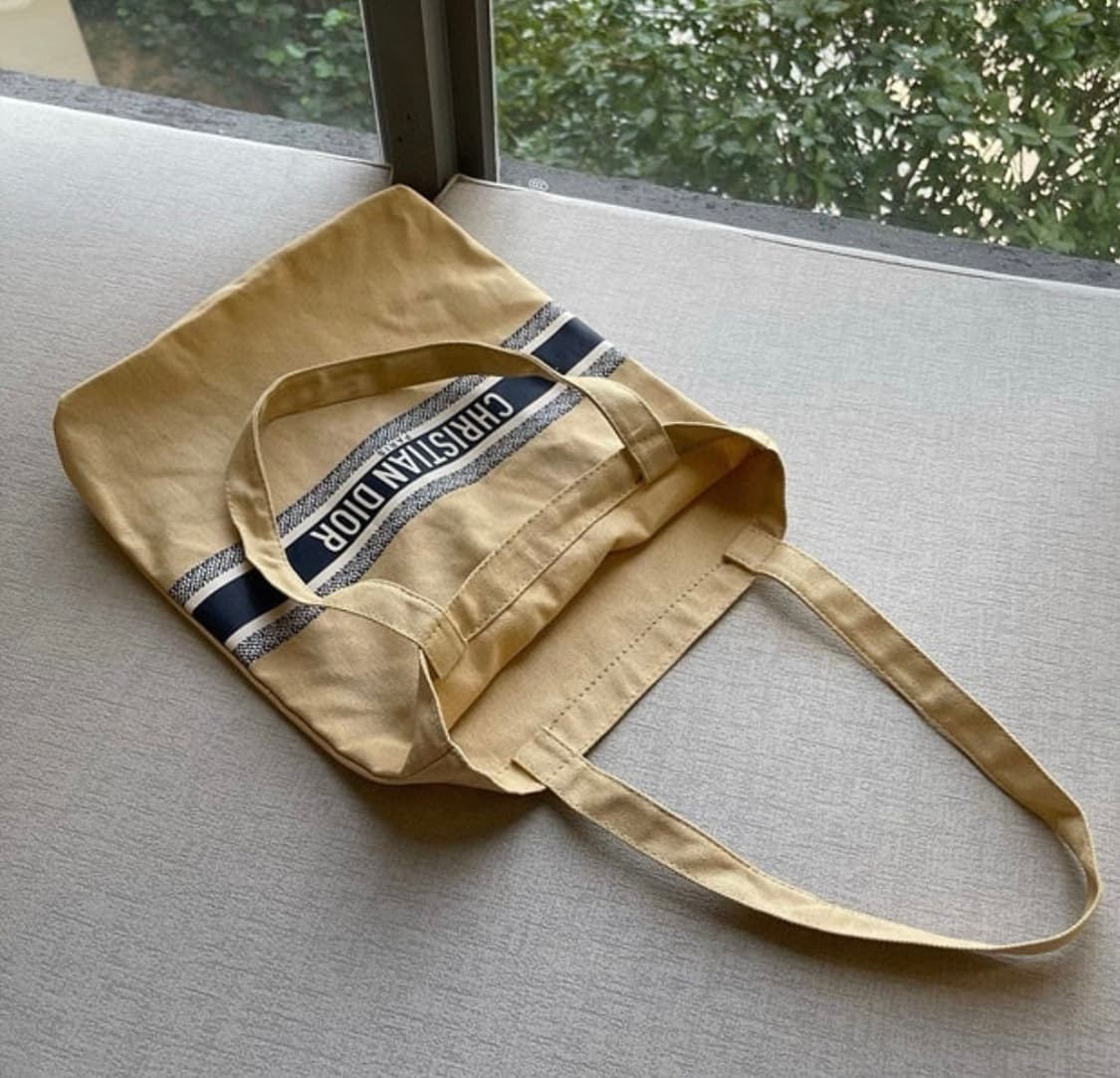 디올 뷰티 캔버스 에코백 베이지 상품이미지2