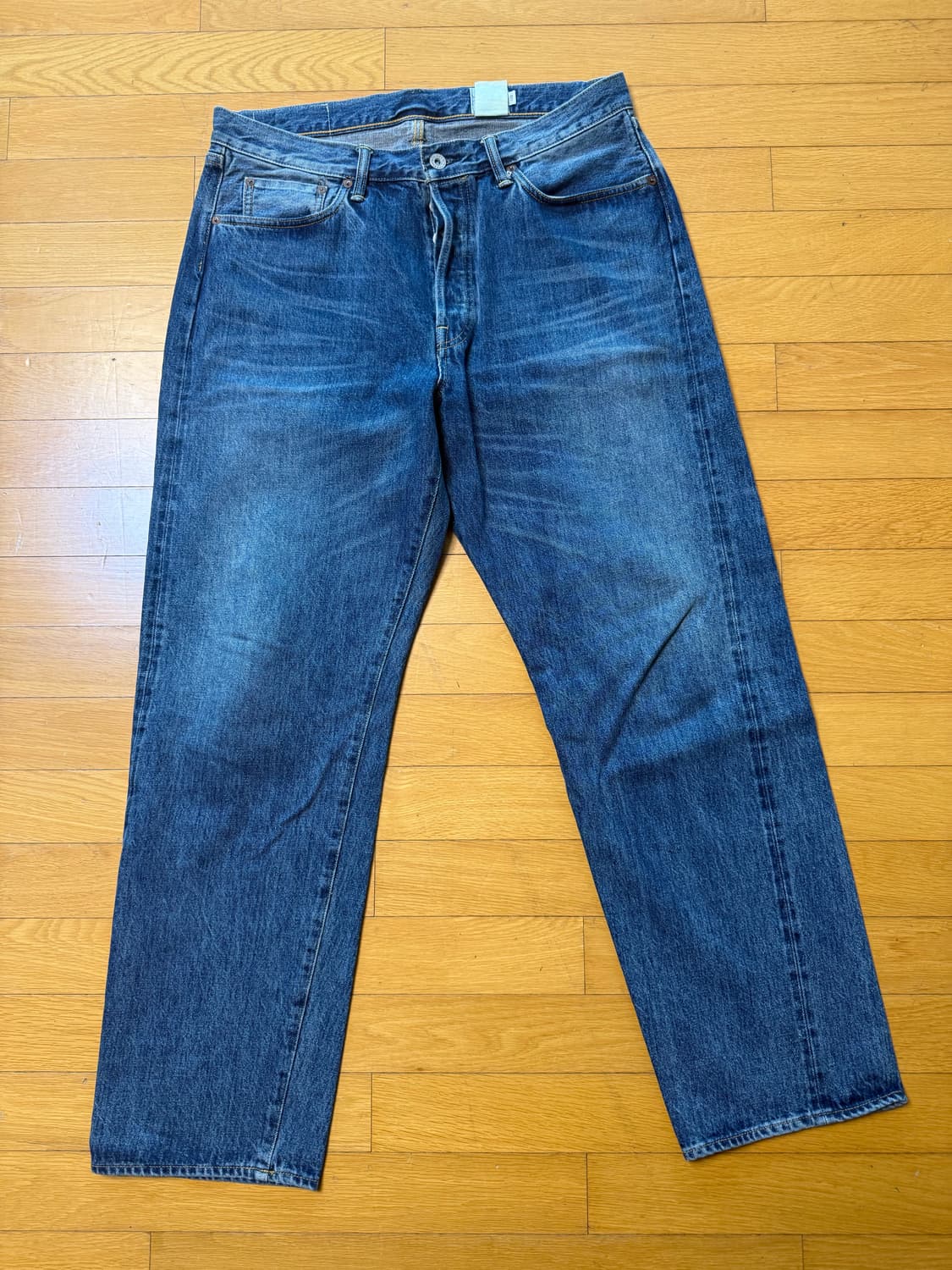 카키스 블레이크 데님 워시드 블루 라지 상품이미지1