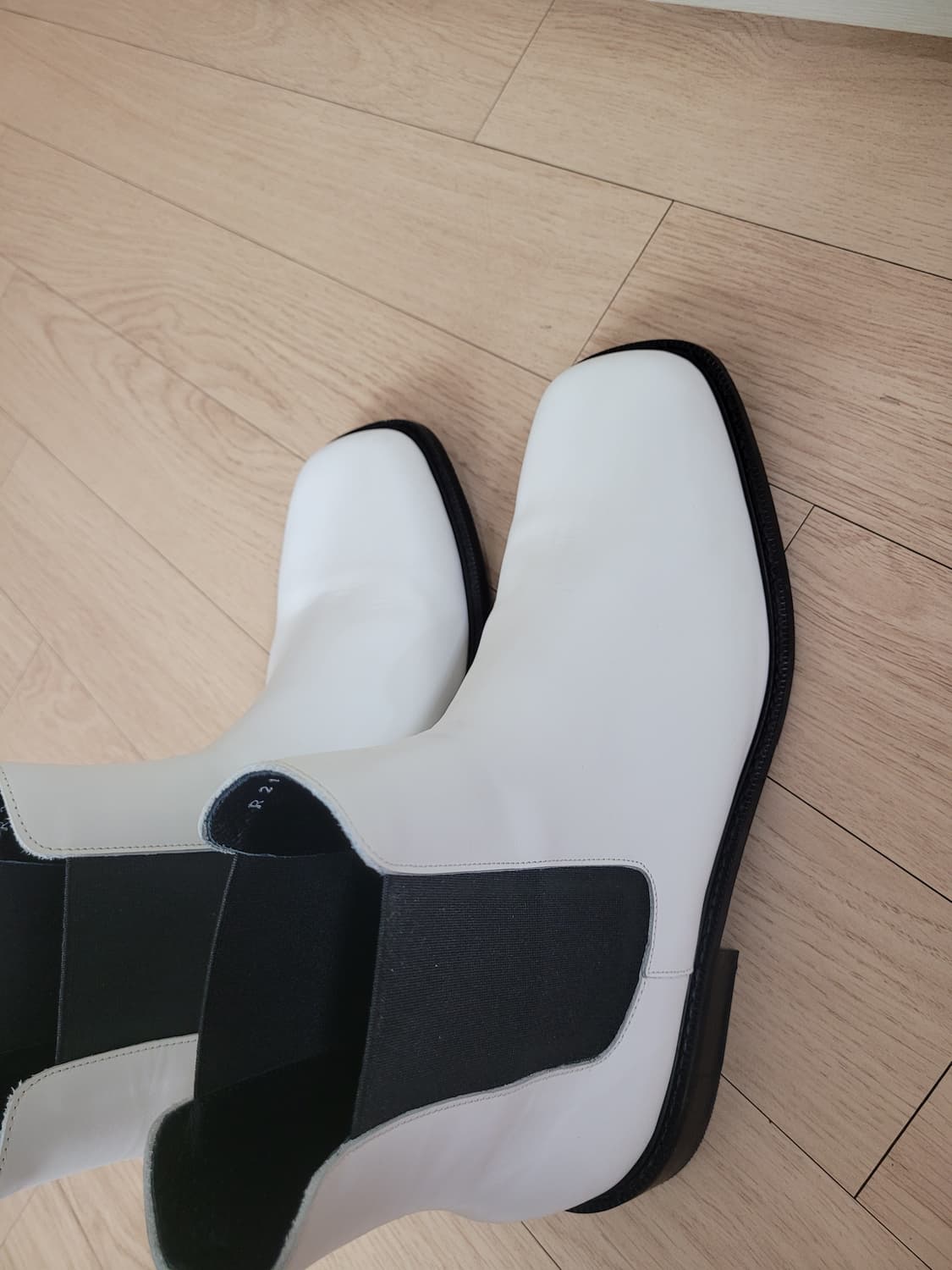 로맨틱무브 Romantic Move 남자 스퀘어토 첼시부츠 280 화이트 상품이미지6