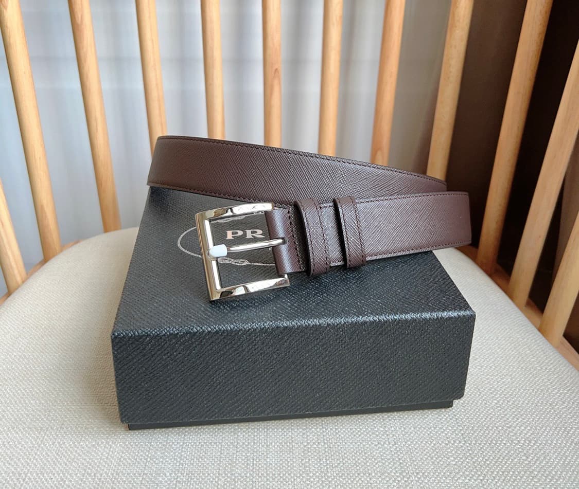 프라다 사피아노 레더 벨트 블랙 상품이미지1