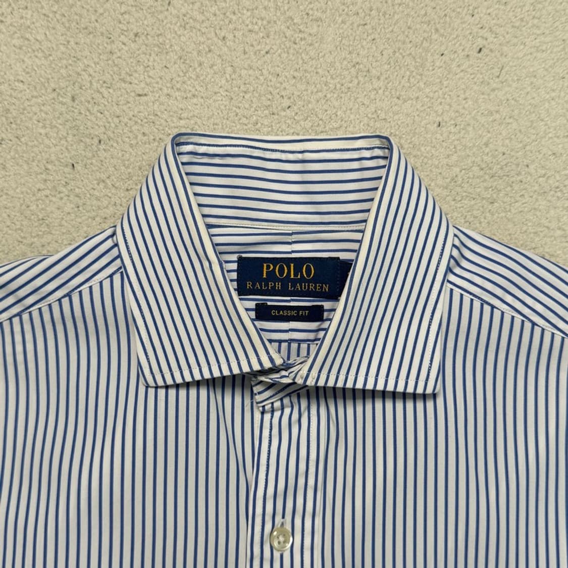폴로 랄프로렌 와이드카라 드레스 스트라이프 셔츠 화이트 15 상품이미지2