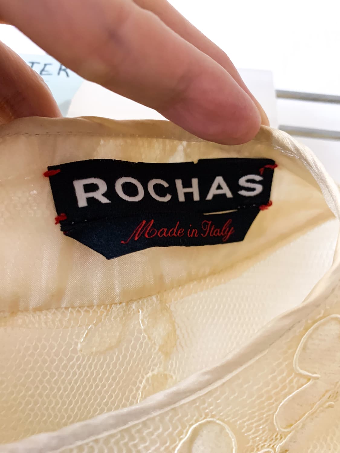 [EU40] 로샤스 Rochas 빈티지 셀프 웨딩 미니 레이스 드레스 상품이미지6