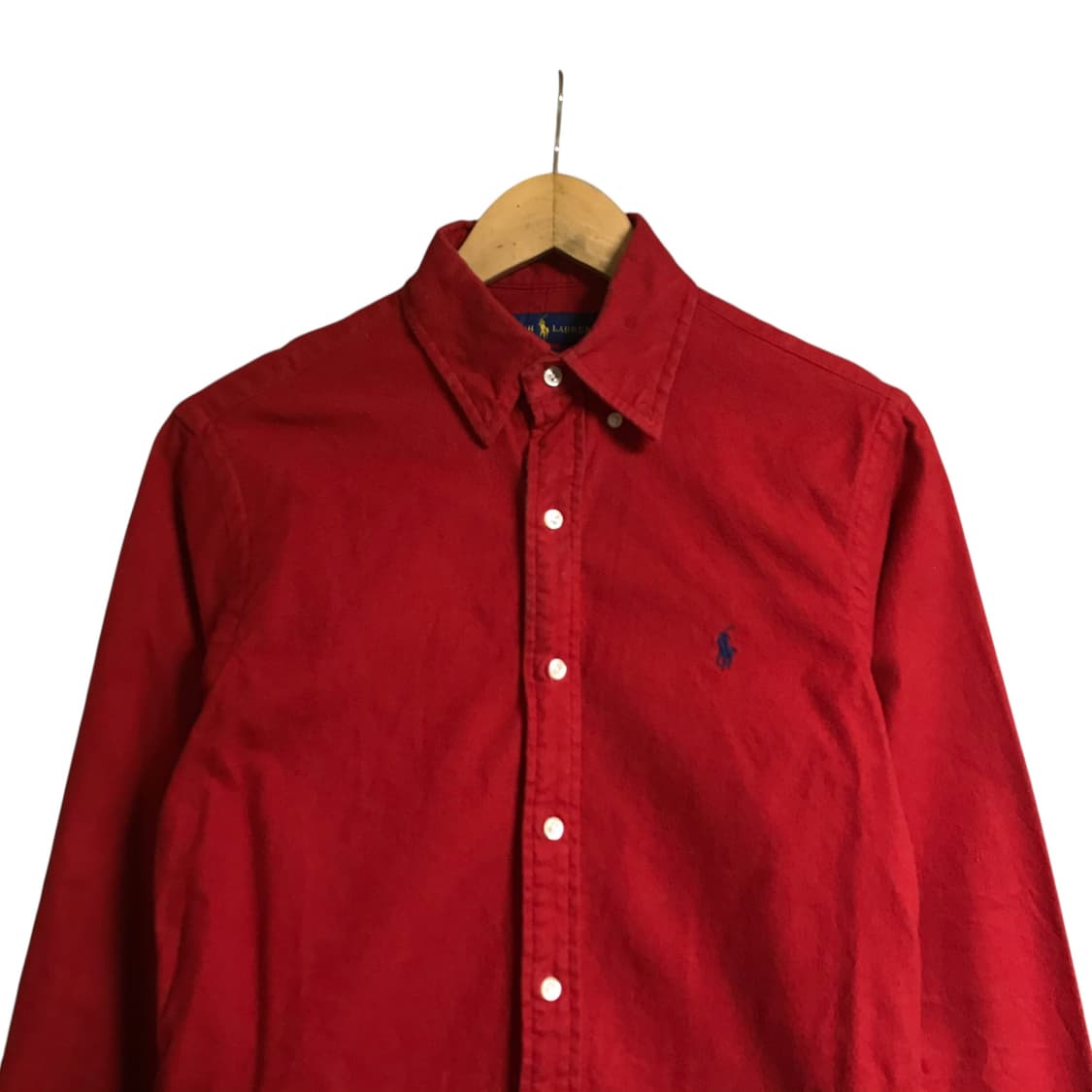 폴로 랄프로렌 신형 큐알 여성 빨강단색셔츠 상품이미지1