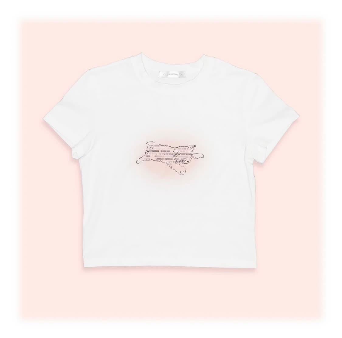 미지아카이브sleeping cat tee 상품이미지1