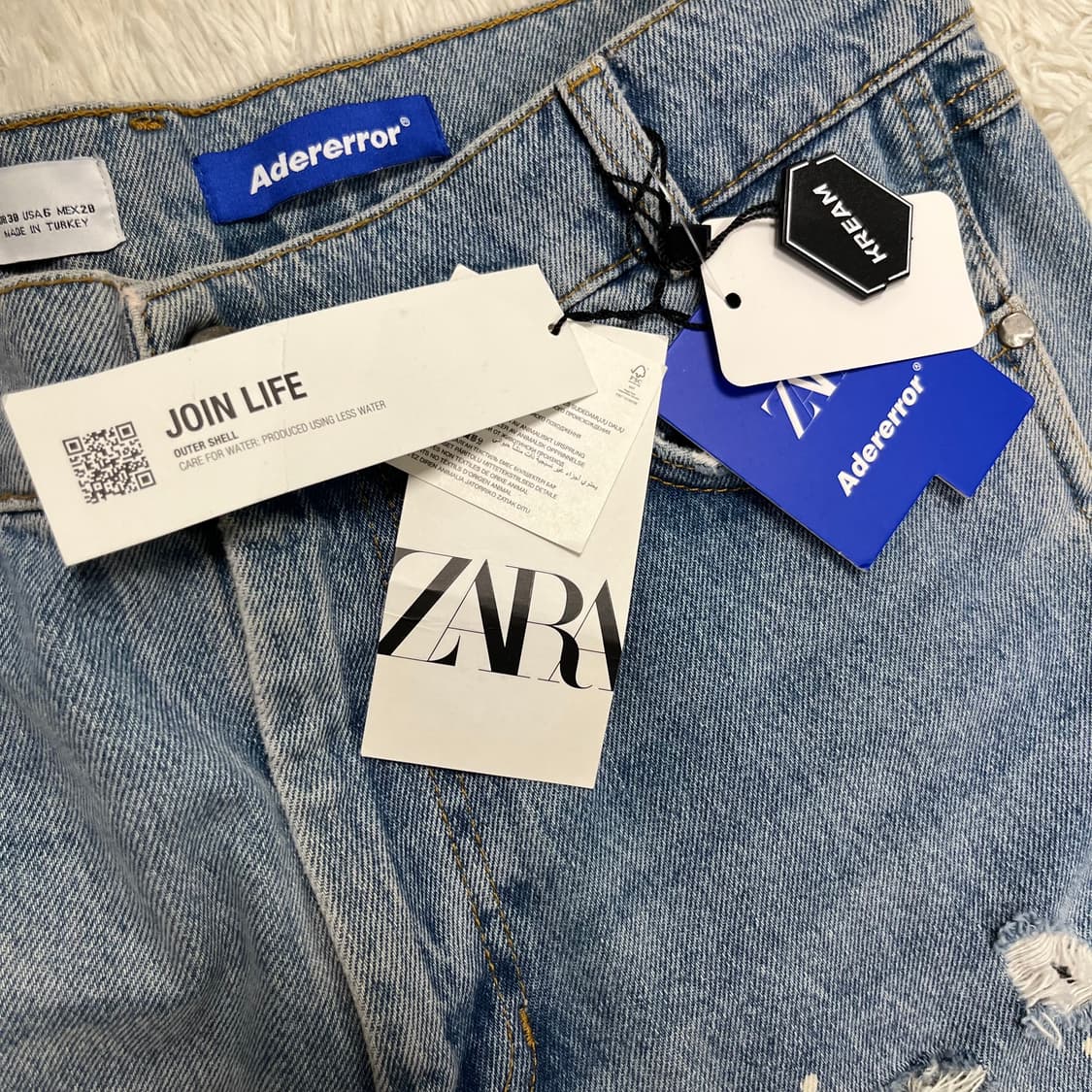 Zara × ADER ERROR patchwork denim pants  상품이미지7