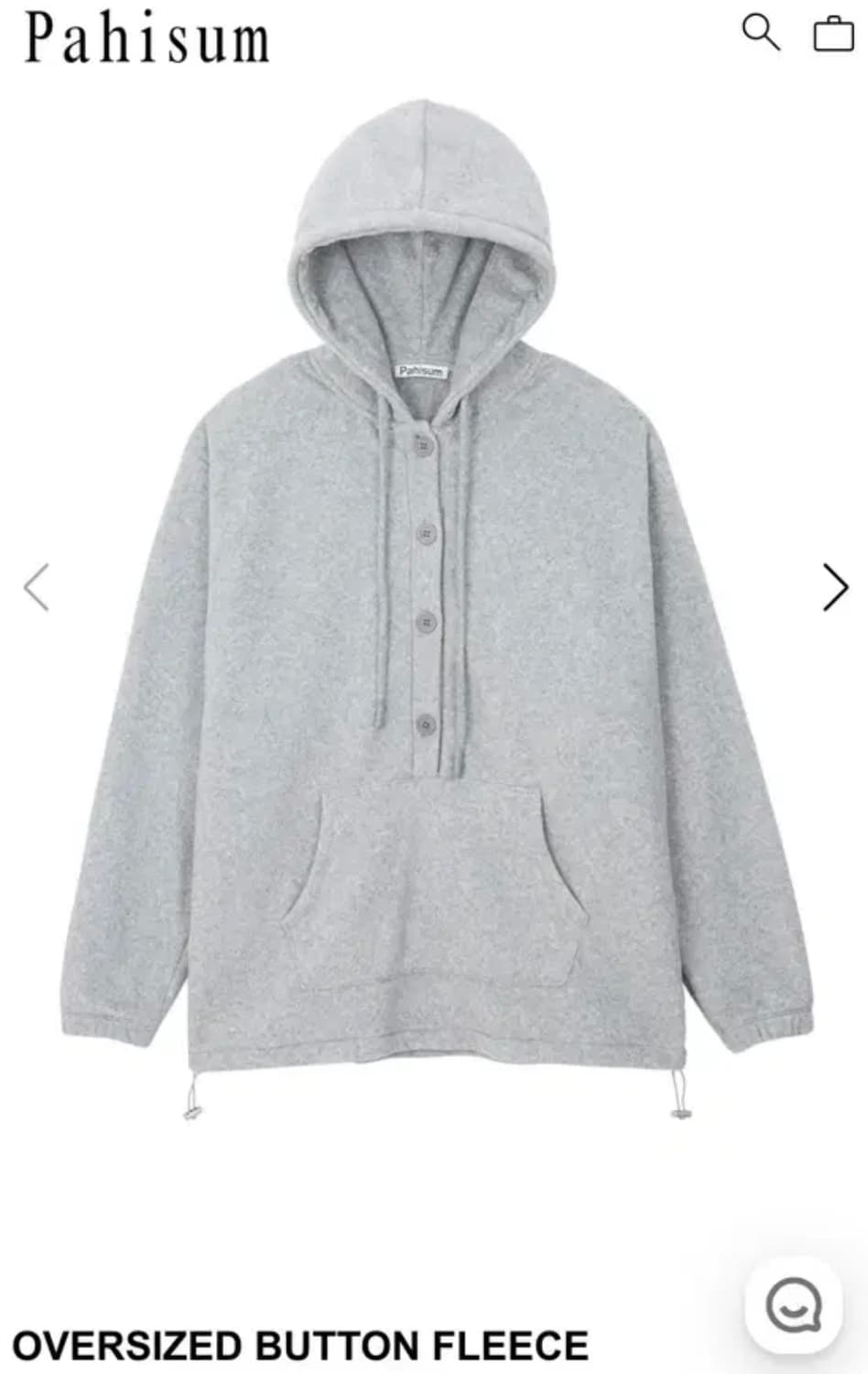 pahisum 파히섬 후드 그레이 상품이미지1