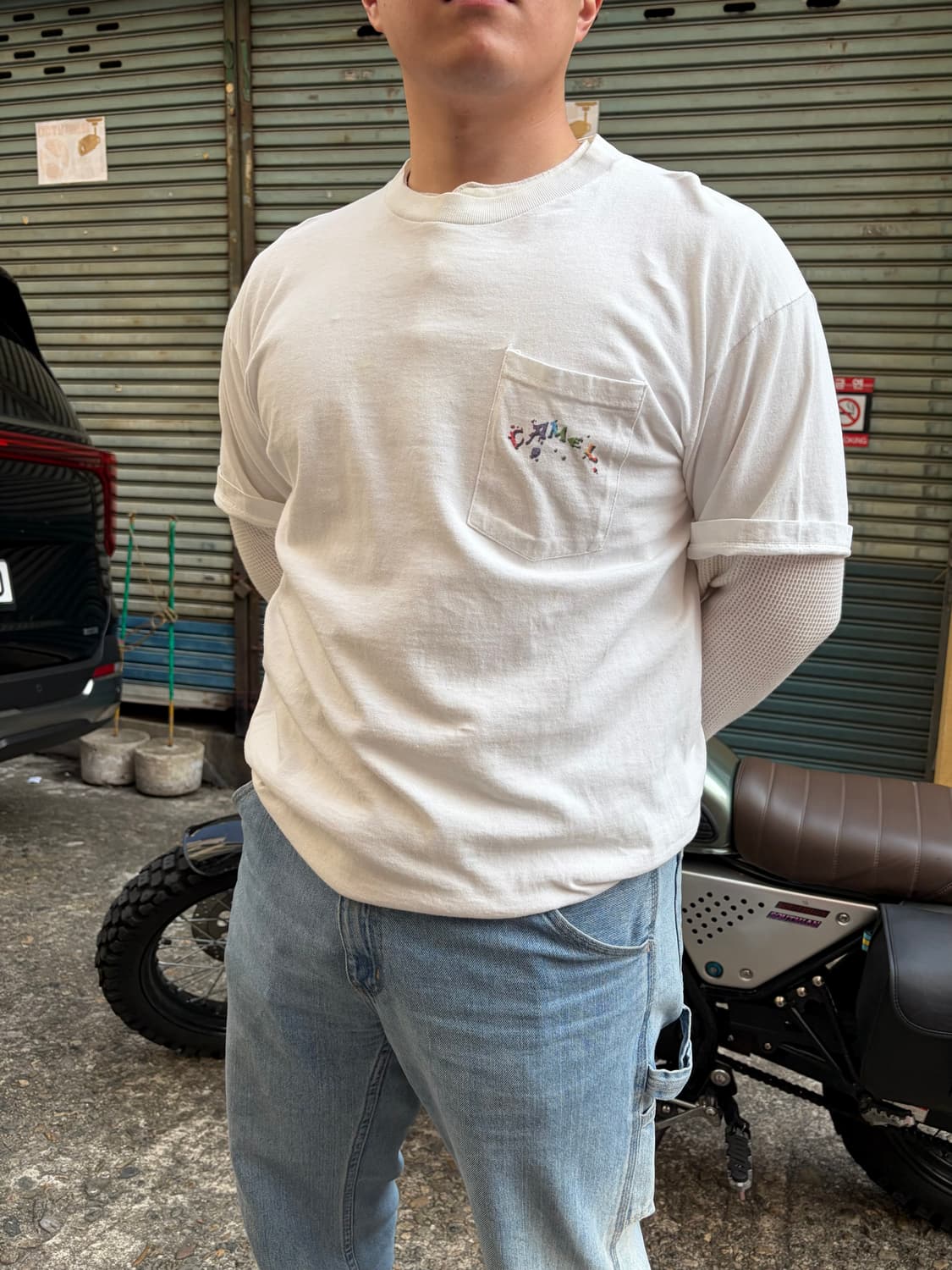 90‘s Camel Cigarettes Rainbow logo T 상품이미지5