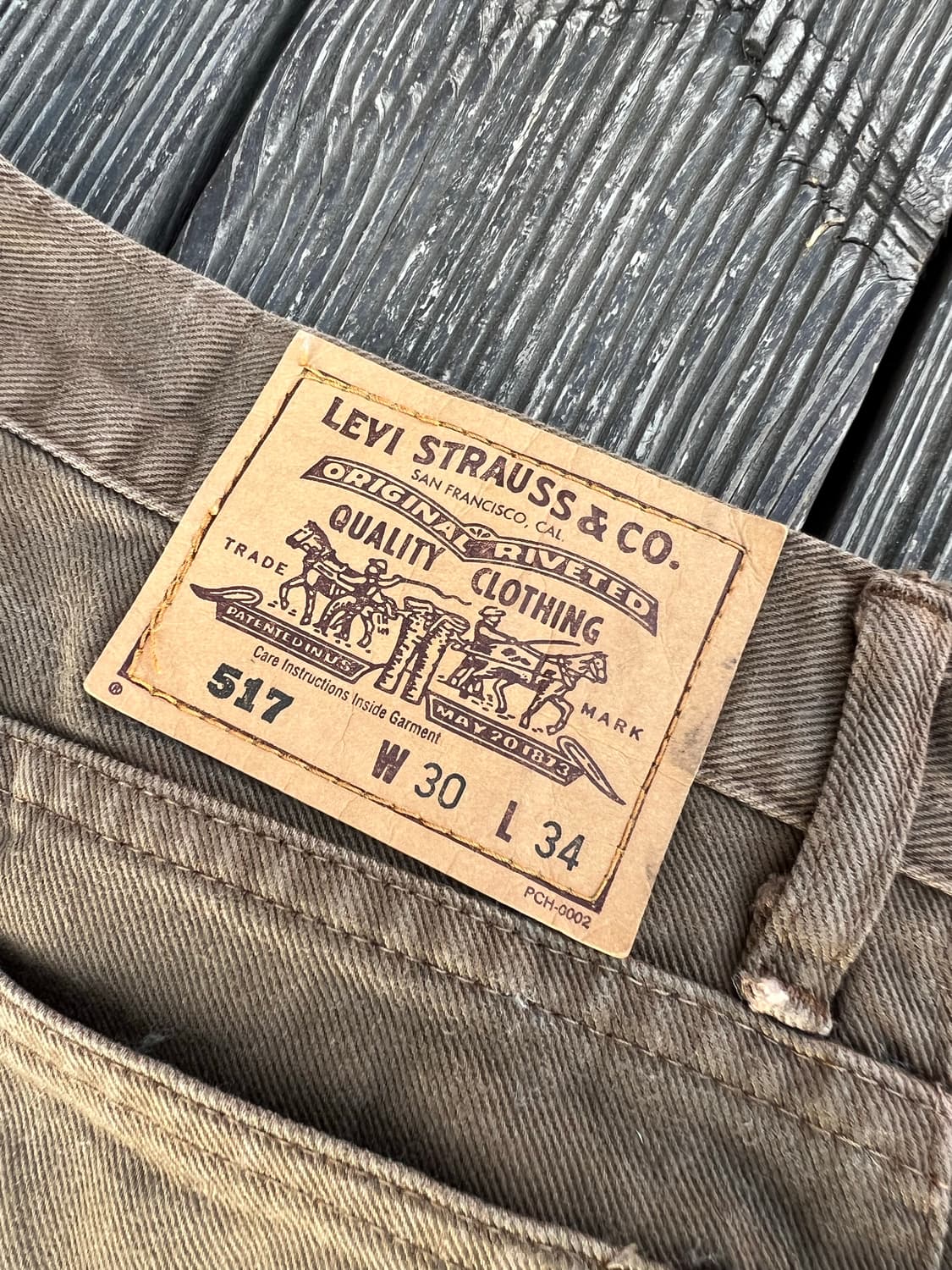 90s 일본판 리바이스 517 부츠컷 팬츠 상품이미지3