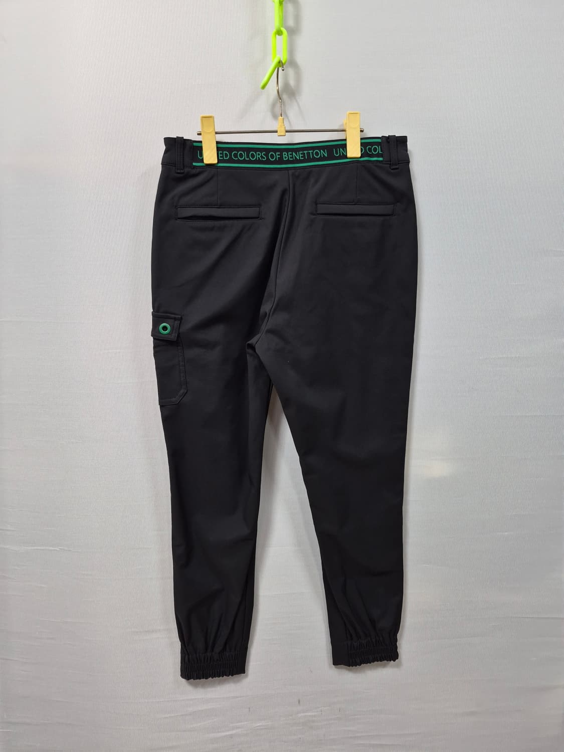 새상품 베네통 여성 블랙 카고 바지 기모 29 상품이미지2