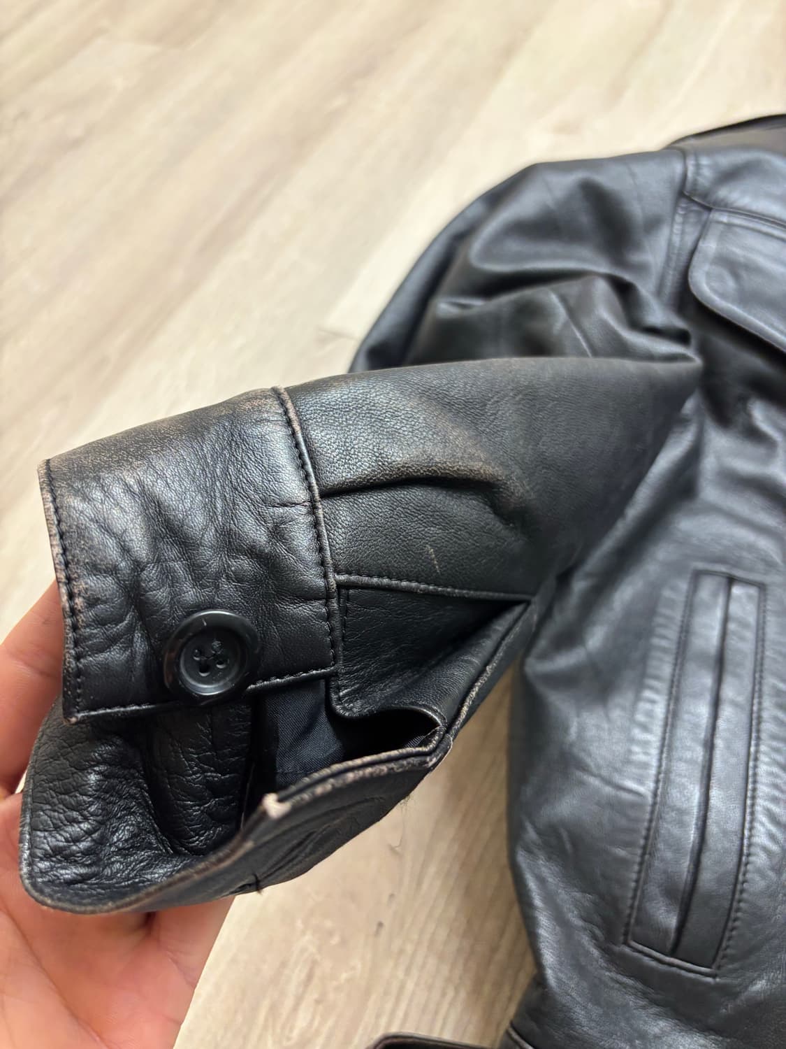 빈티지 소가죽 자켓 M 상품이미지3