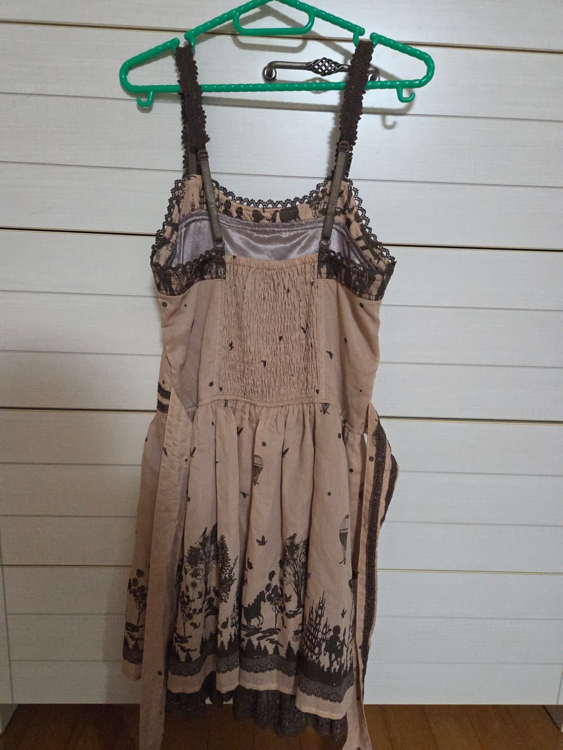 엑시즈팜 브라운 원피스 Axes feeme 고딕 빈티지 라떼 상품이미지2