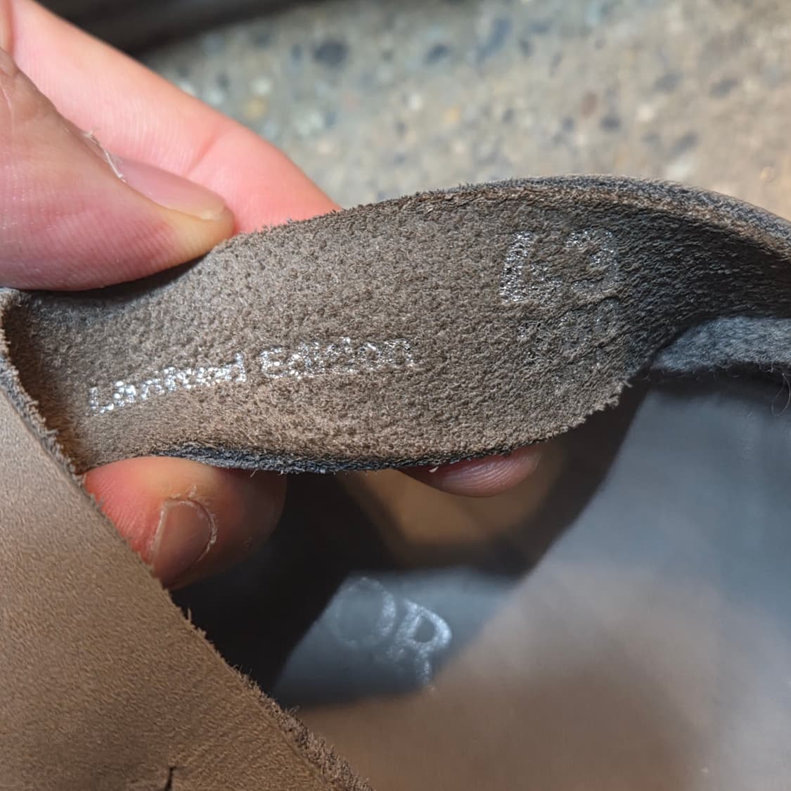 디올 x 버켄스탁 토키오 뮬 펠트 울 누벅 카프스킨 그레이 (43) 상품이미지7