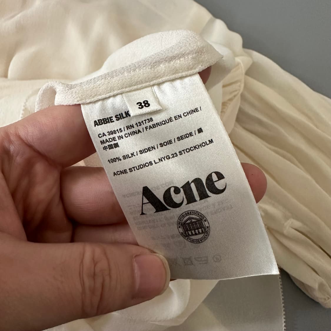 아크네스튜디오 acne studios 실크 블라우스 상품이미지8