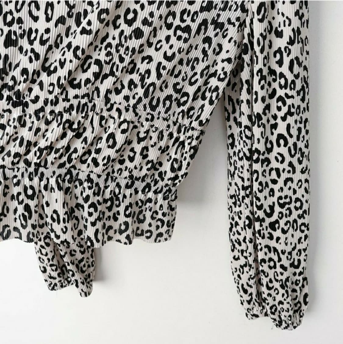 (L) 자라 호피 블라우스 상품이미지3