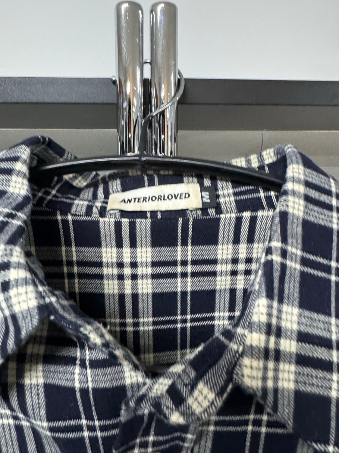 콰스 레트로 체크셔츠 M 사이즈 판매 상품이미지4