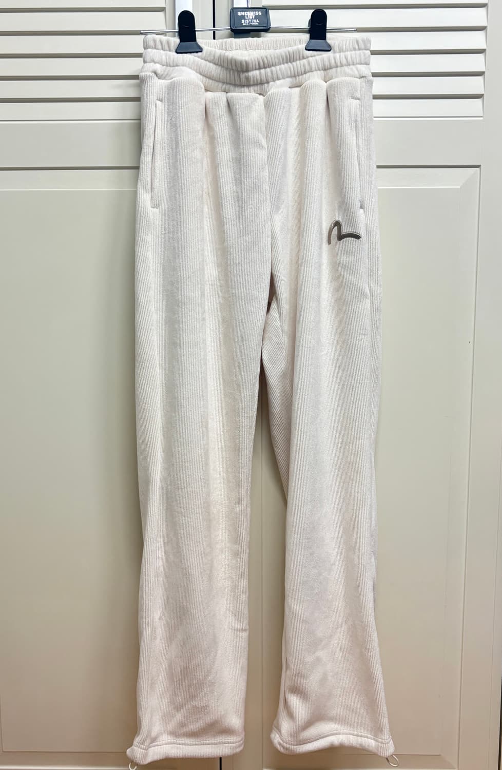 (정가99000원) 골덴 아이보리 기모 트레이닝 팬츠 (새상품) 상품이미지2