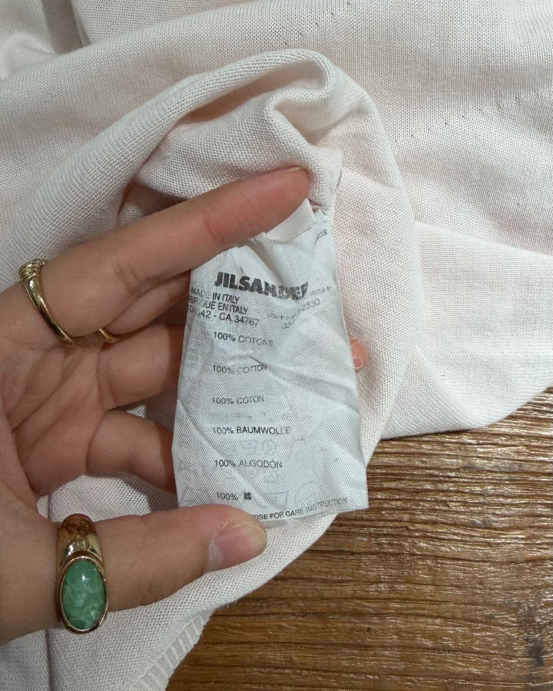 질샌더 핑크 언발란스 롱 슬리브 니트 상품이미지8