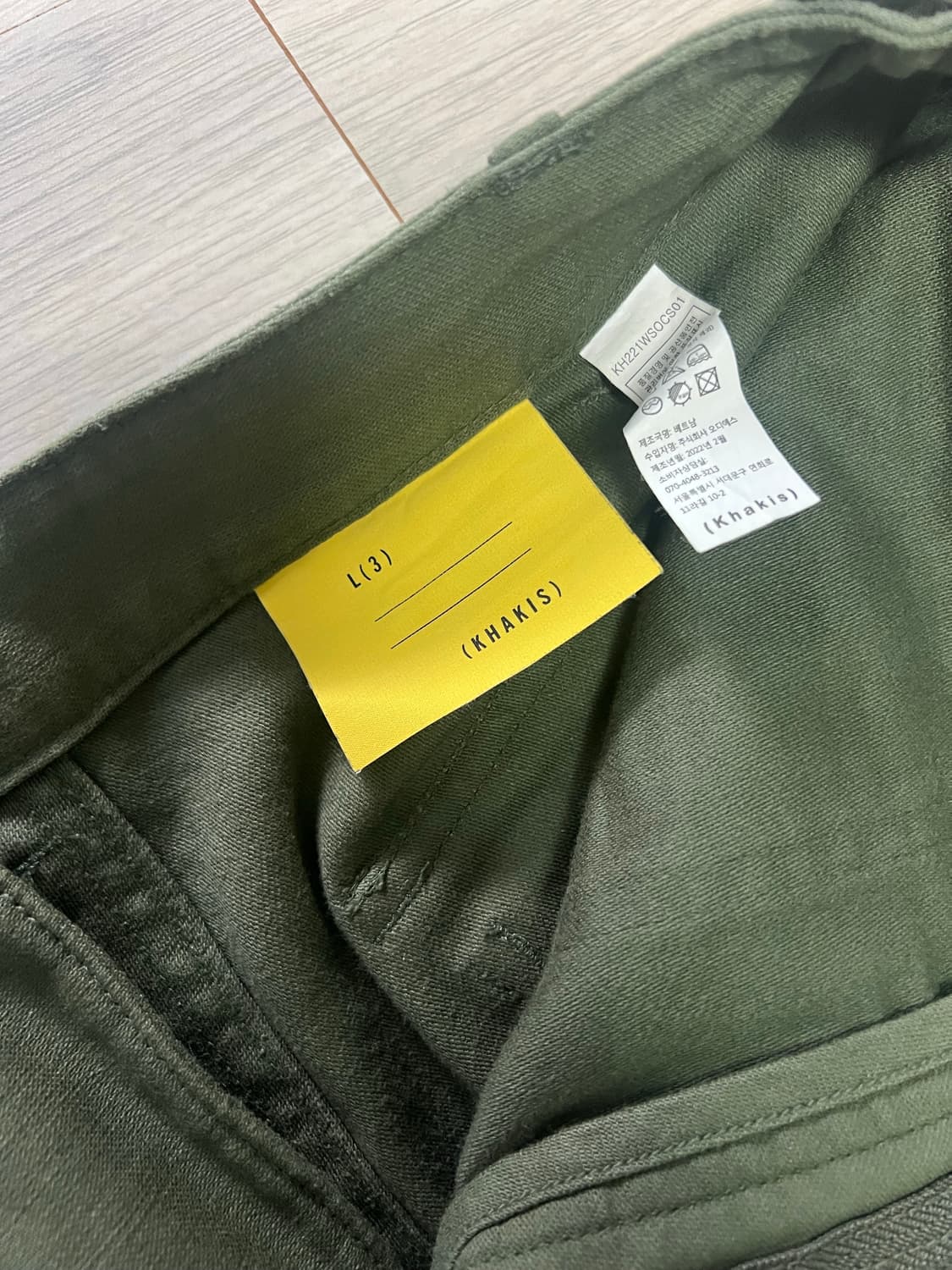 카키스 스탁 퍼티그 쇼츠 올리브 L사이즈 상품이미지2