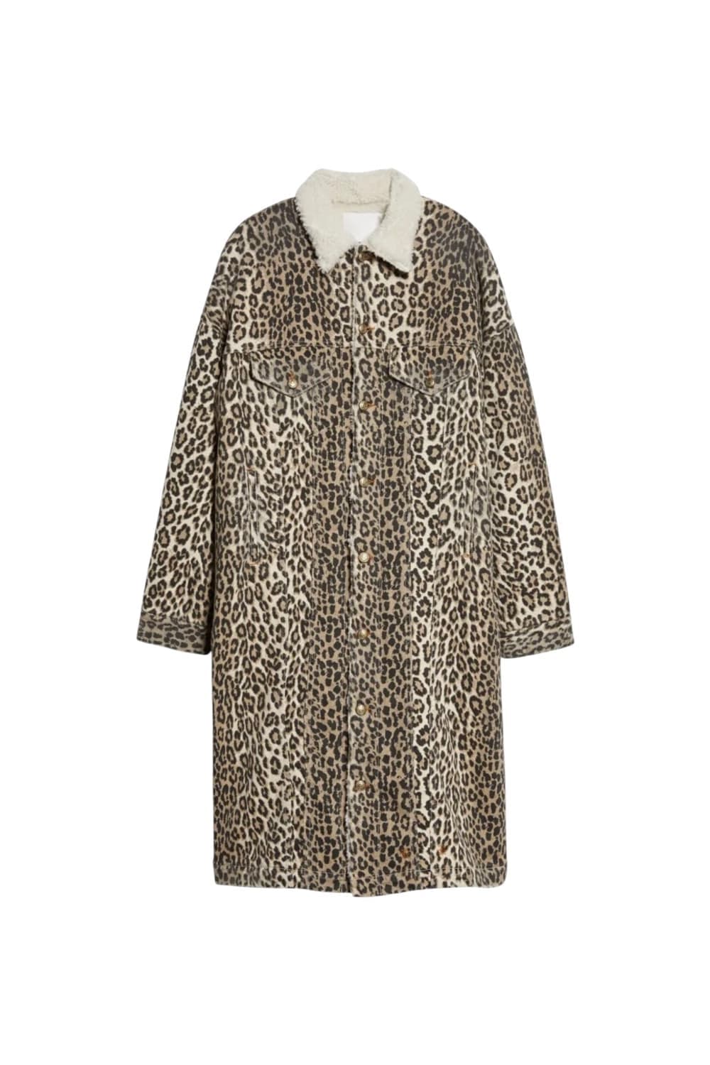 R13 알써틴 21F/W 라일 레오파드 트러커 코트 자켓 L 상품이미지6