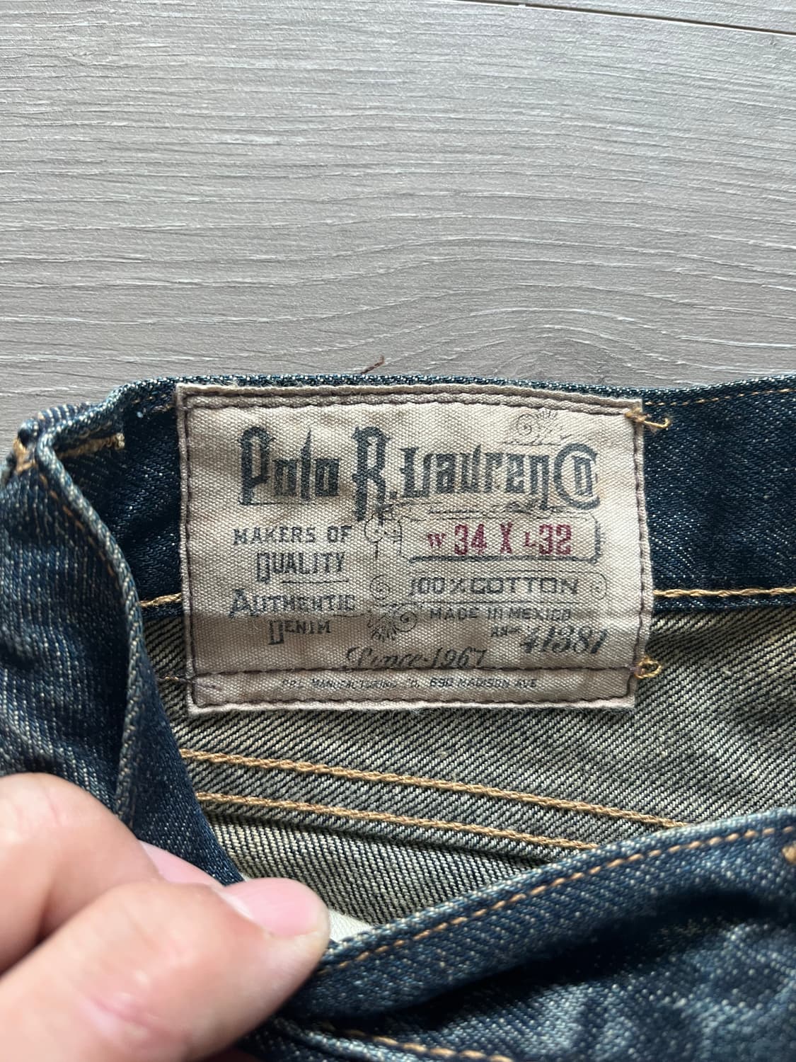 Polo selvedge denim 상품이미지2