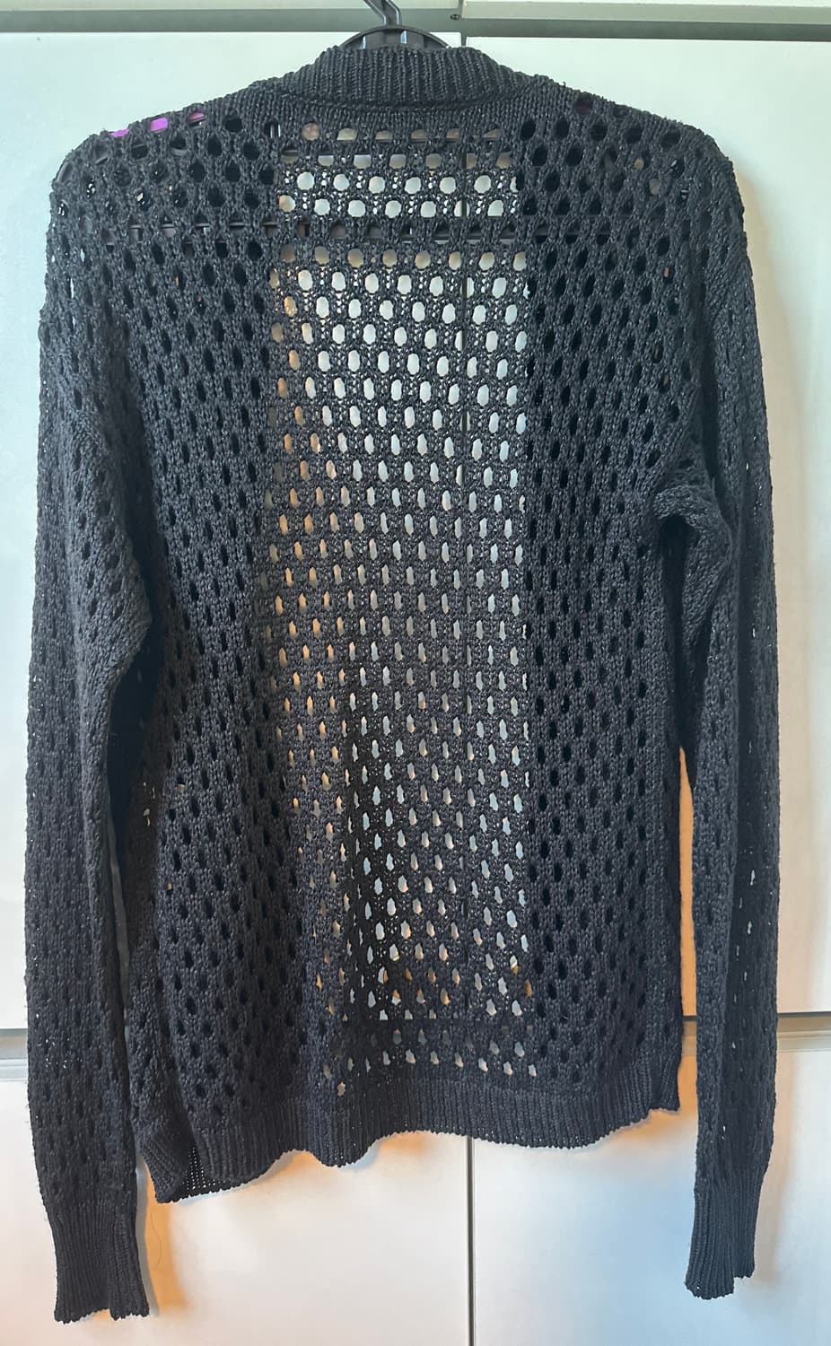 시슬리 블랙 망사 가디건 상품이미지4