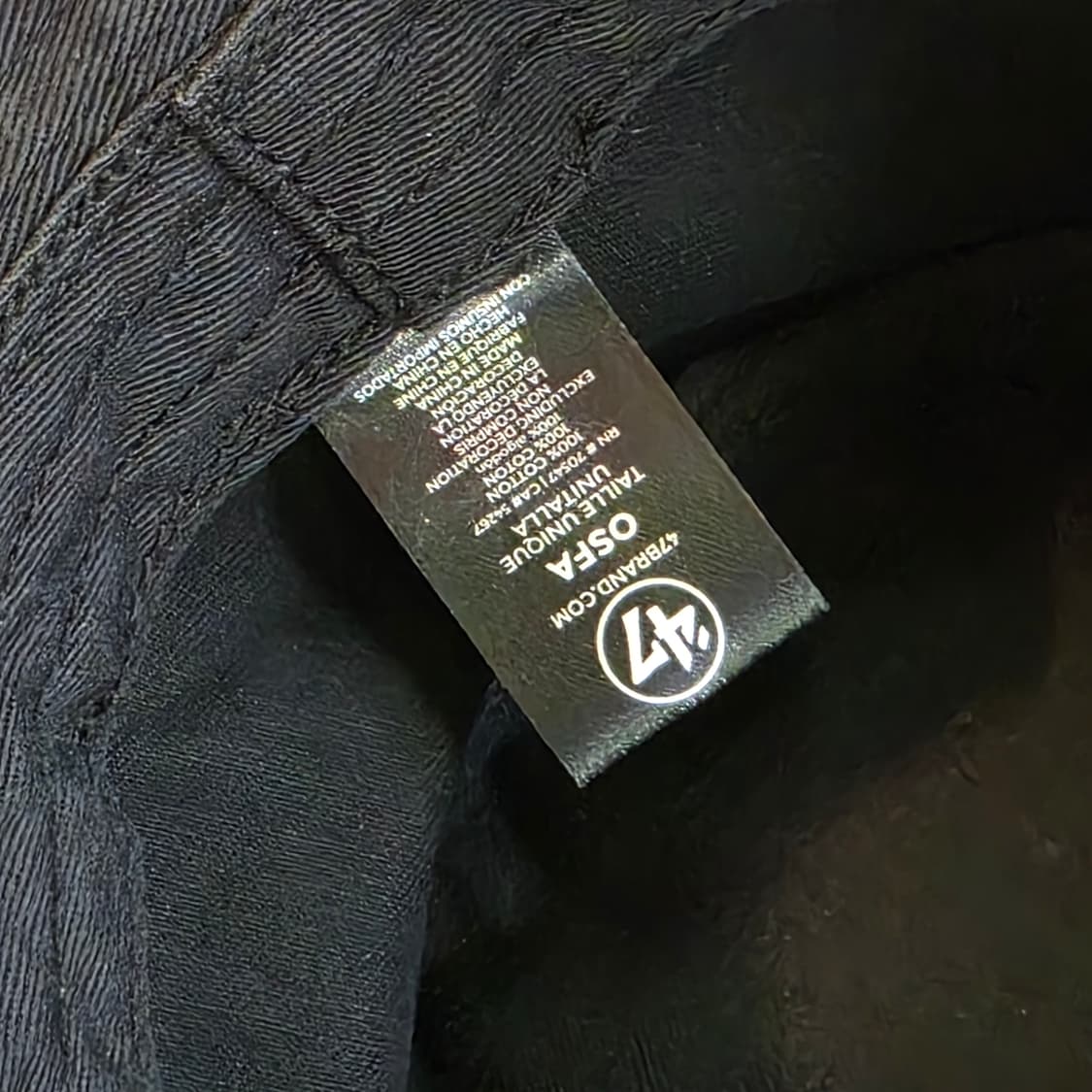 47브랜드 NY 벙거지 모자 블랙 상품이미지4