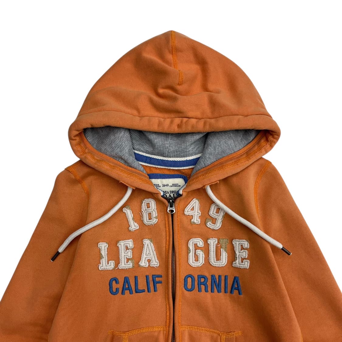 후아유 센터로고 파스텔오렌지 후드집업 S 상품이미지4