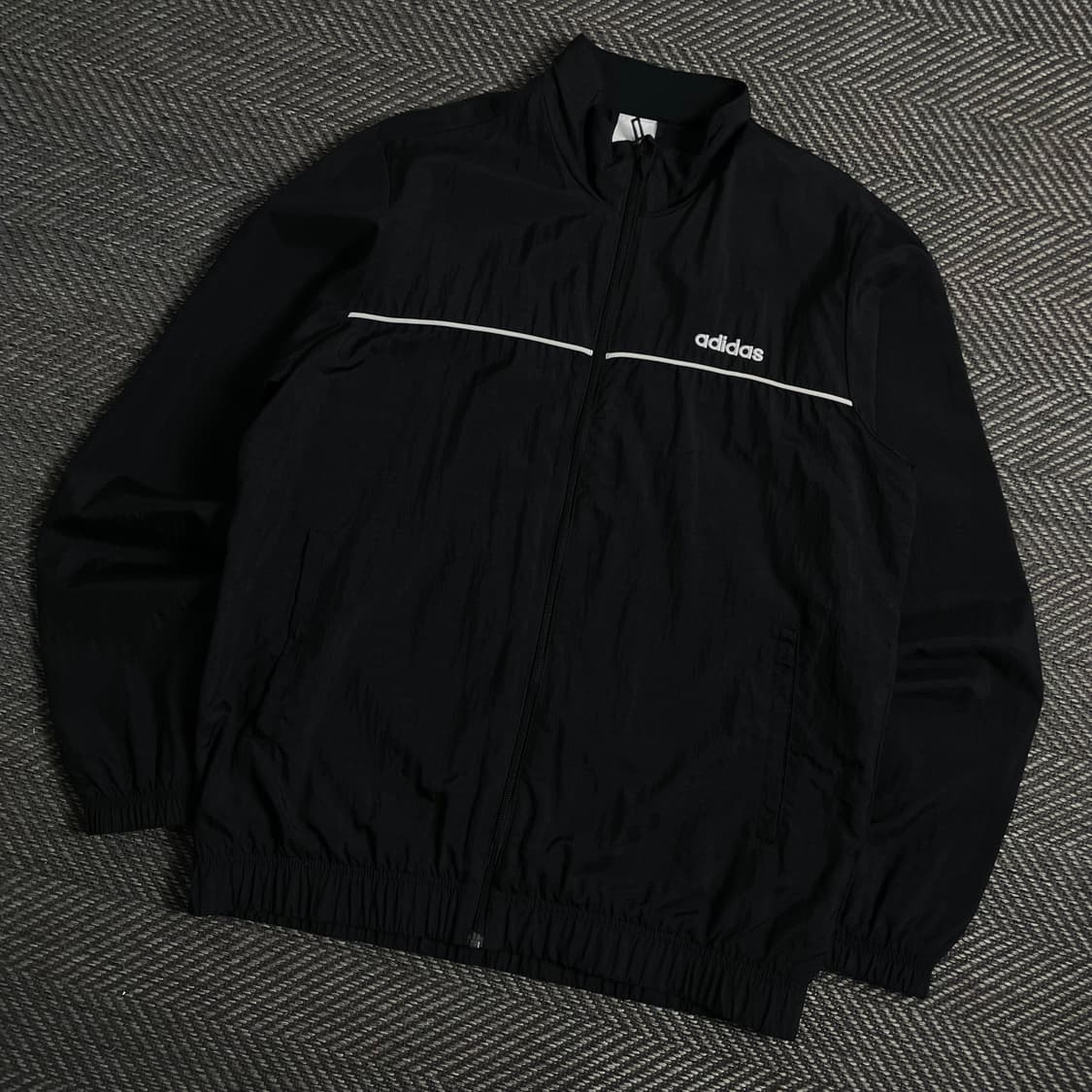 아디다스 아치로고 나일론 바람막이 블랙y 4446 상품이미지1
