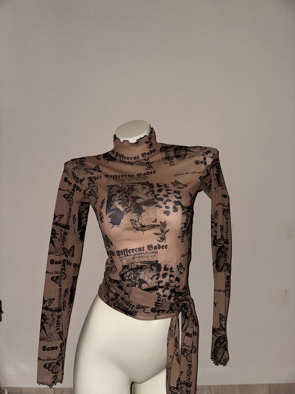 배디 시스루 폴라 롱슬리브 상품이미지3