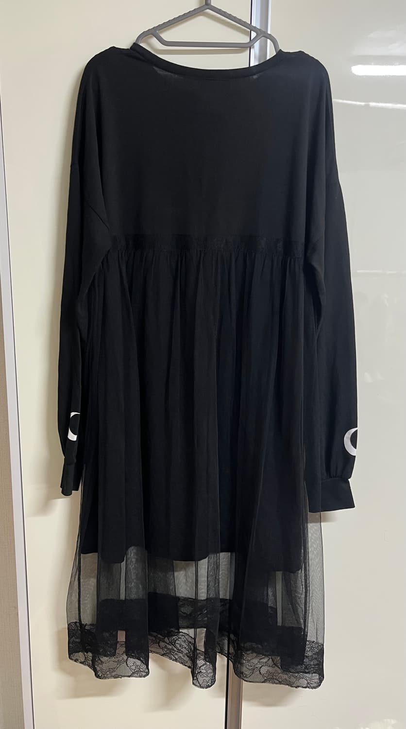 LISTEN FLAVOR 블랙 고스 스타일 롱 원피스 상품이미지2