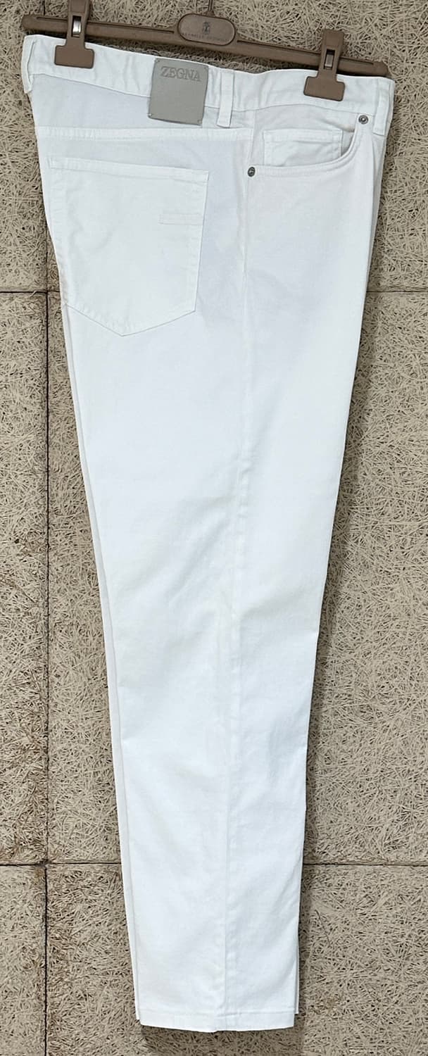 제냐 로시아 데님 팬츠 화이트 크림 슬림핏 36 상품이미지2