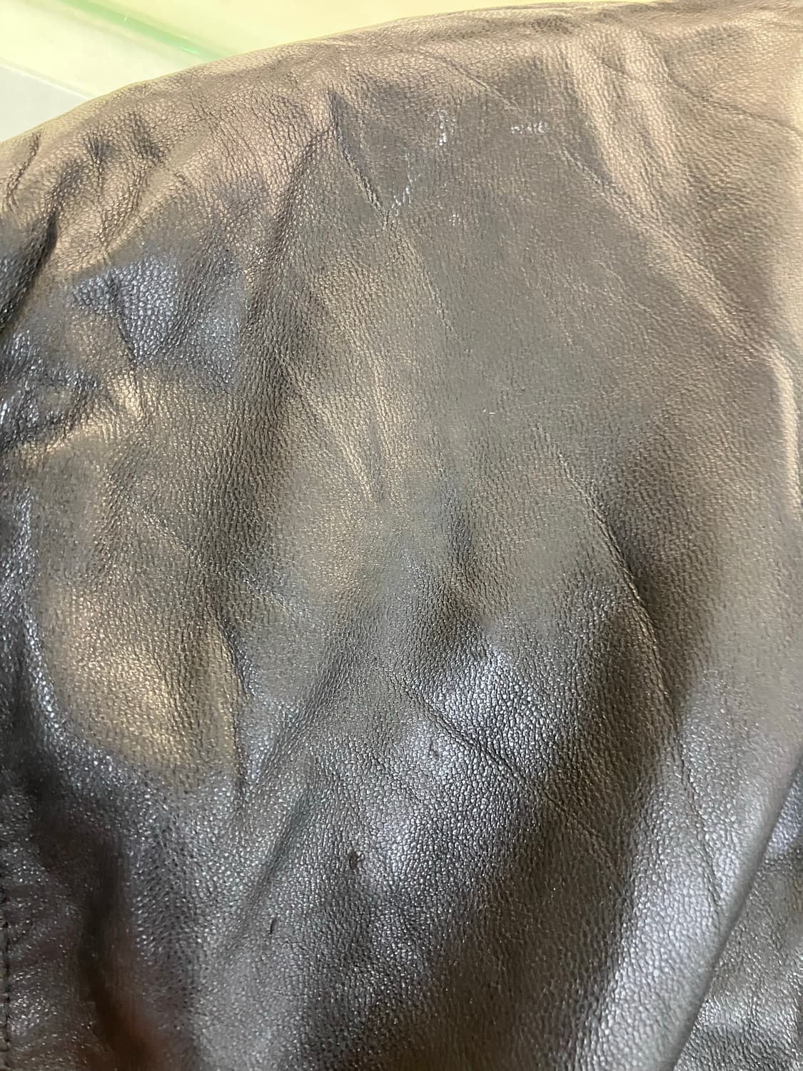 VTG 빈티지 하프 레더코트 L 상품이미지5