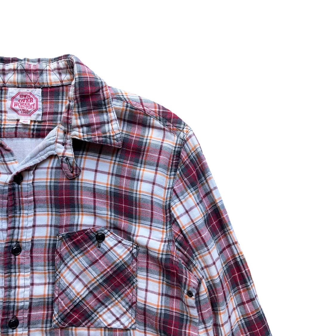 EDWIN Over Works Factory Check Shirt 상품이미지4