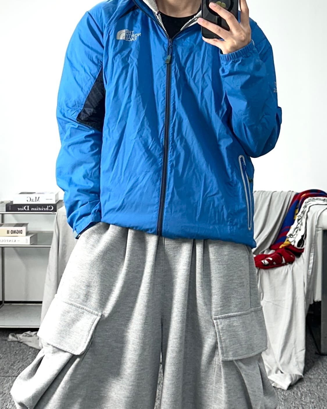 노스페이스 블루 플라이트 시리즈 바람막이 M 상품이미지3