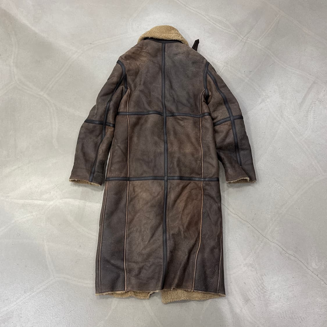 무스탕 롱 코트  상품이미지5