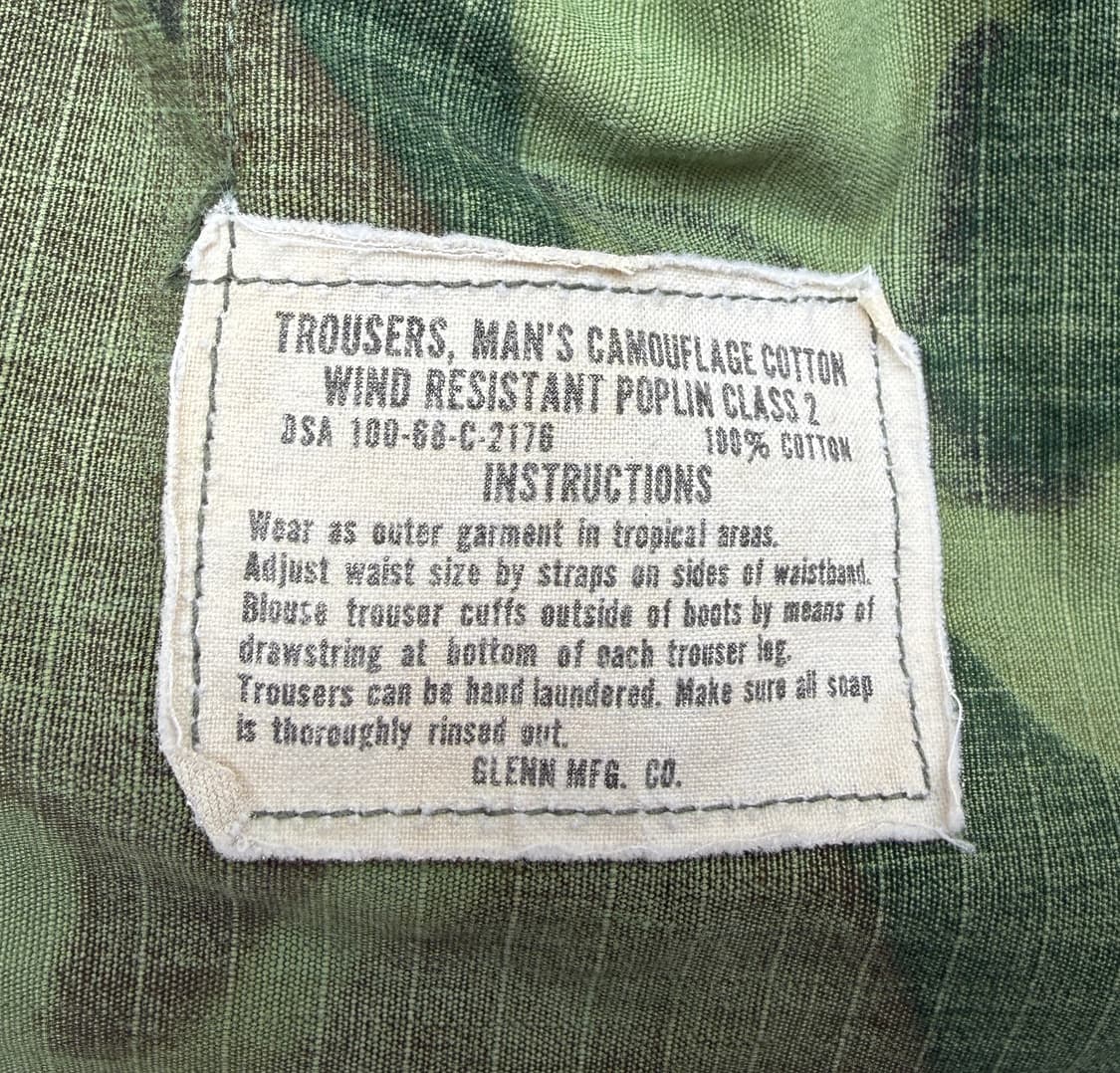 60s Vietnam ERDL Ripstop Trousers M/R 상품이미지5