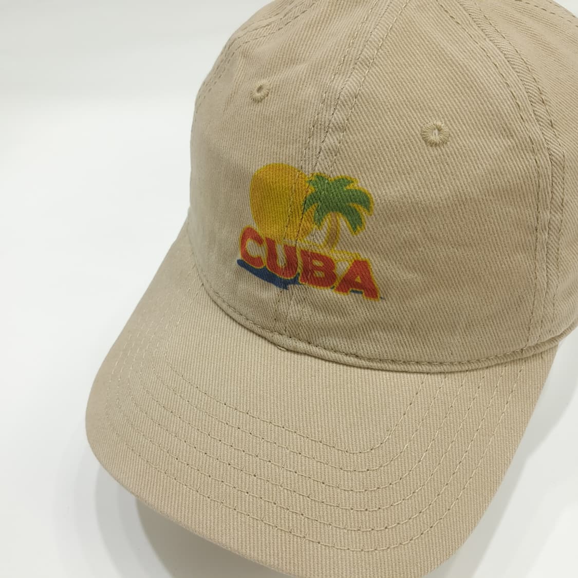 Cuba 일몰 해변 빈티지 볼캡 P1470 상품이미지1
