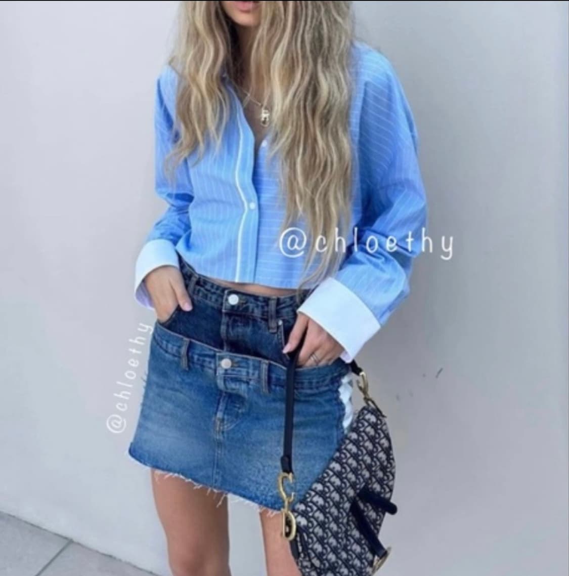 자라 더블 데님 미니스커트 상품이미지10