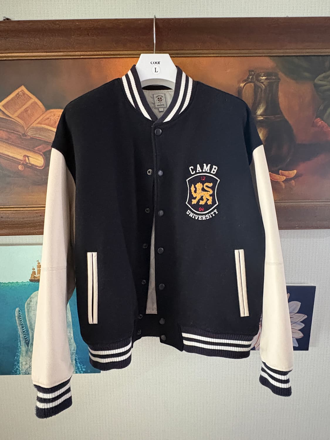 헤지스x케임브릿지 바시티 자켓 L 상품이미지1