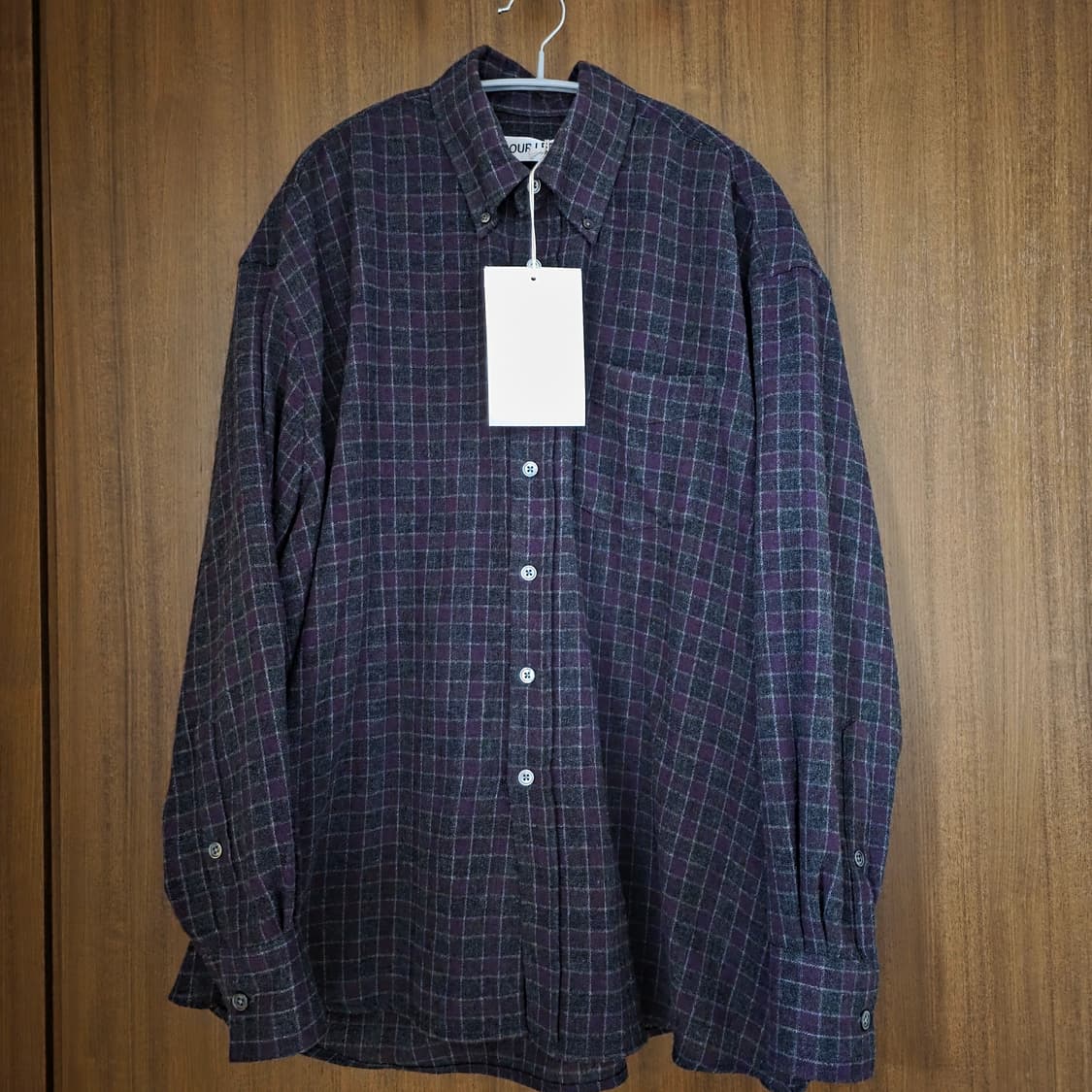 [46] 아워레가시 버로우드 체크 셔츠 상품이미지4