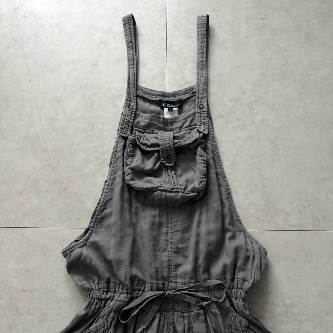 Vintage Washed Cargo Overalls Shorts 상품이미지3