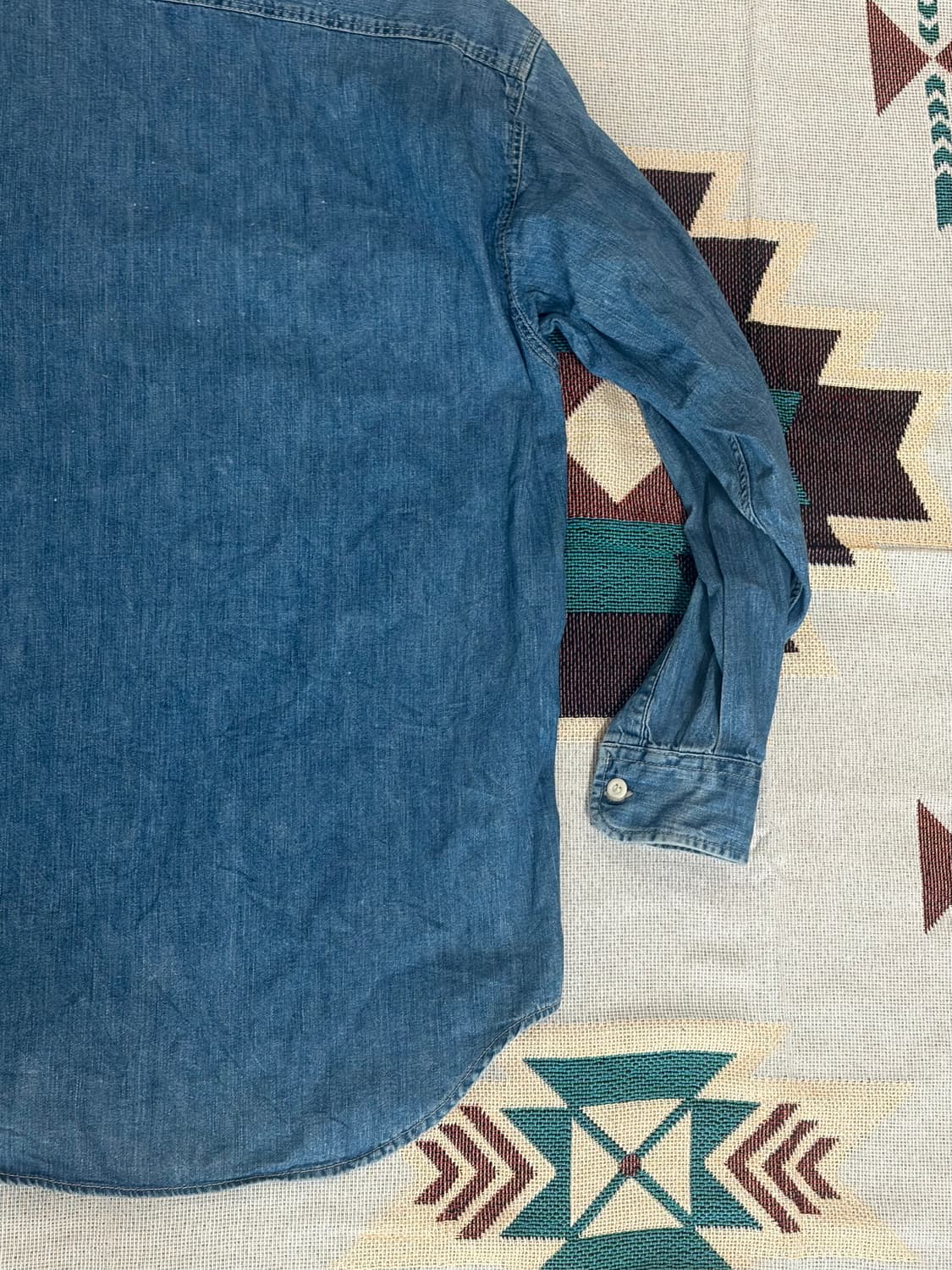 90~00s 랭글러 웨스턴 워크 데님 셔츠 상품이미지6