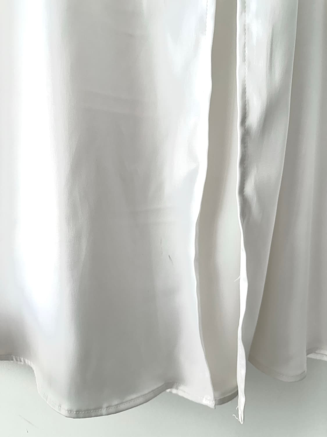 Slip evening unbal ops / white 상품이미지10