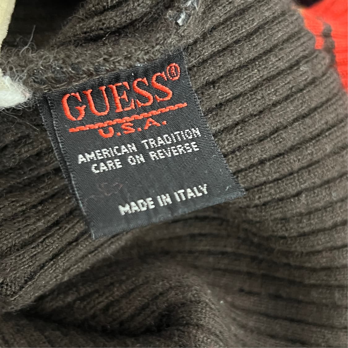 [S] GEUSS 게스USA 브이넥 골지니트 상품이미지6