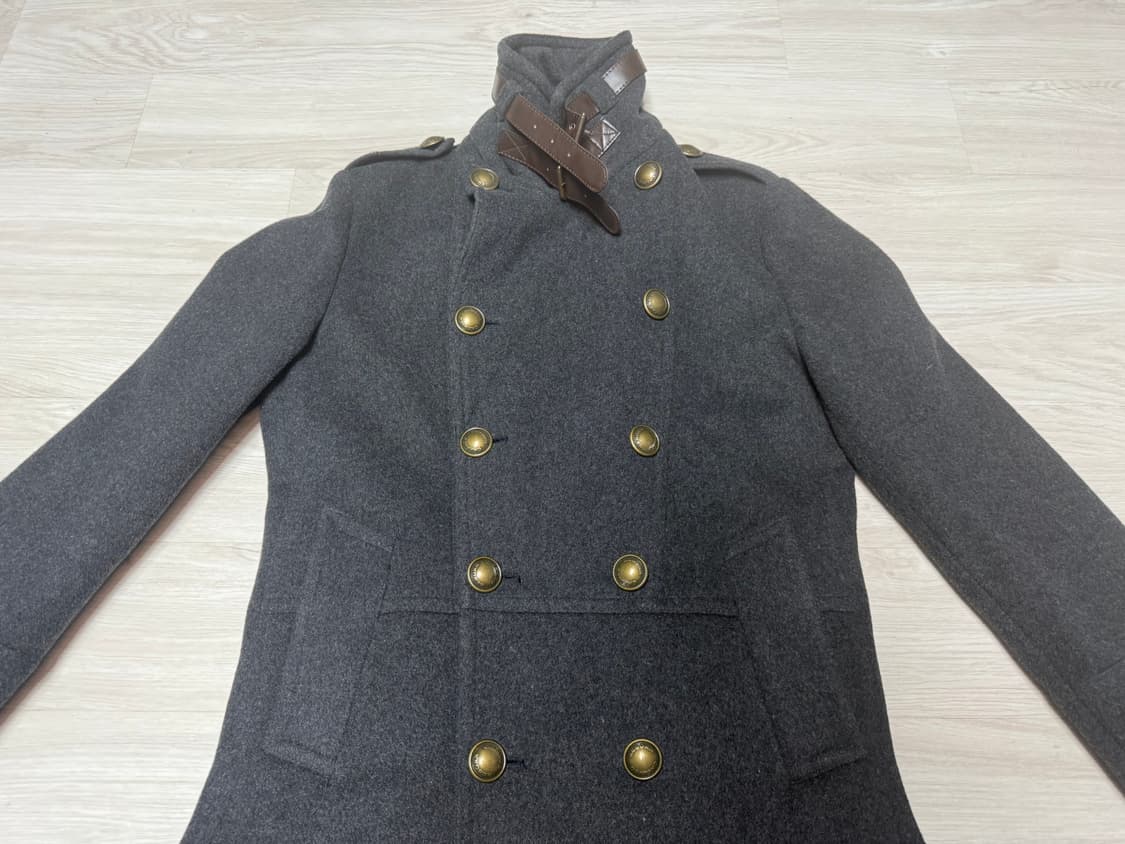 [S] 칼리코 리본 마스터 아티잔 클래식 울 체스터 코트 자켓 상품이미지3