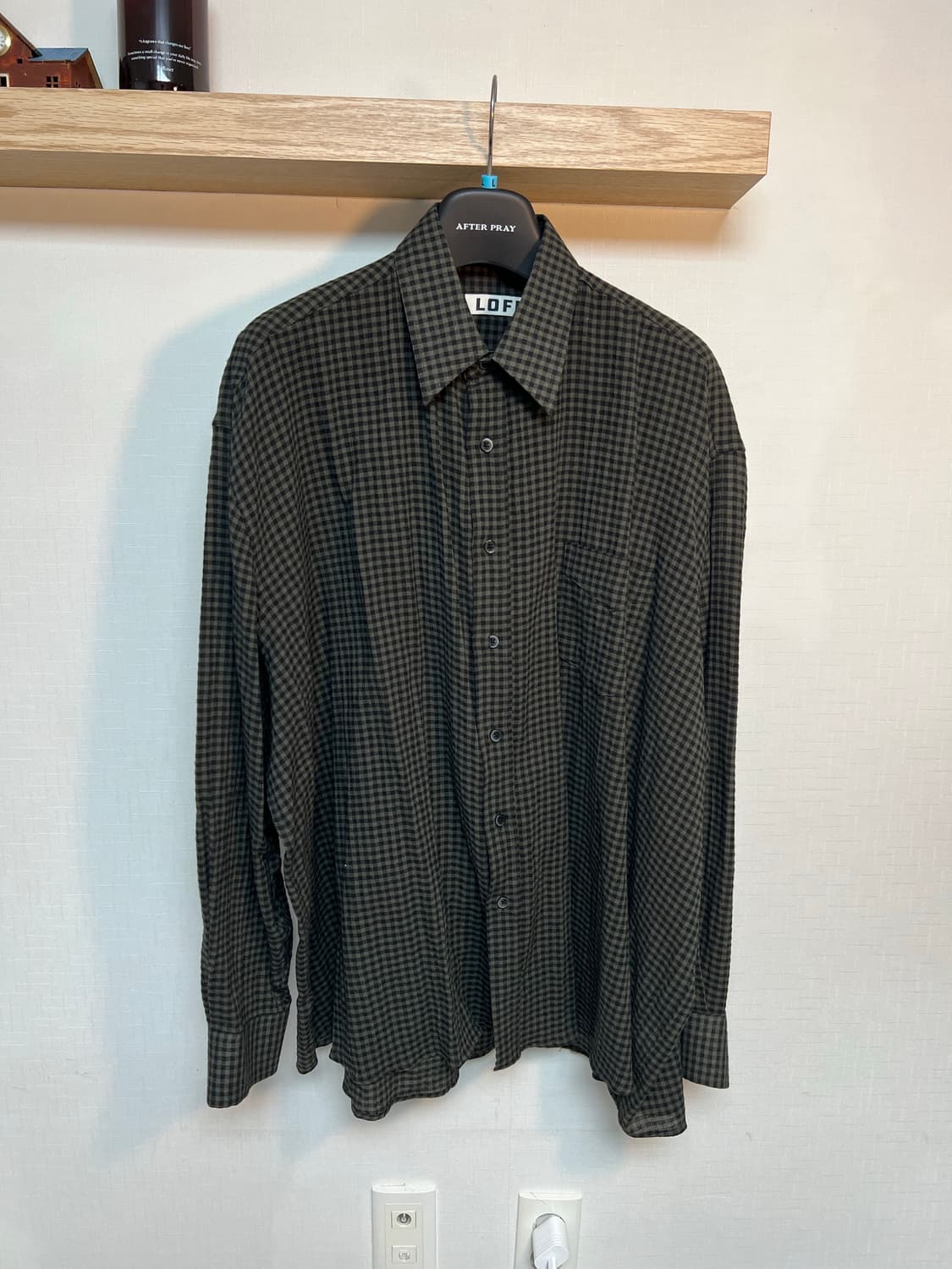 로파이 깅엄체크 셔츠 상품이미지1