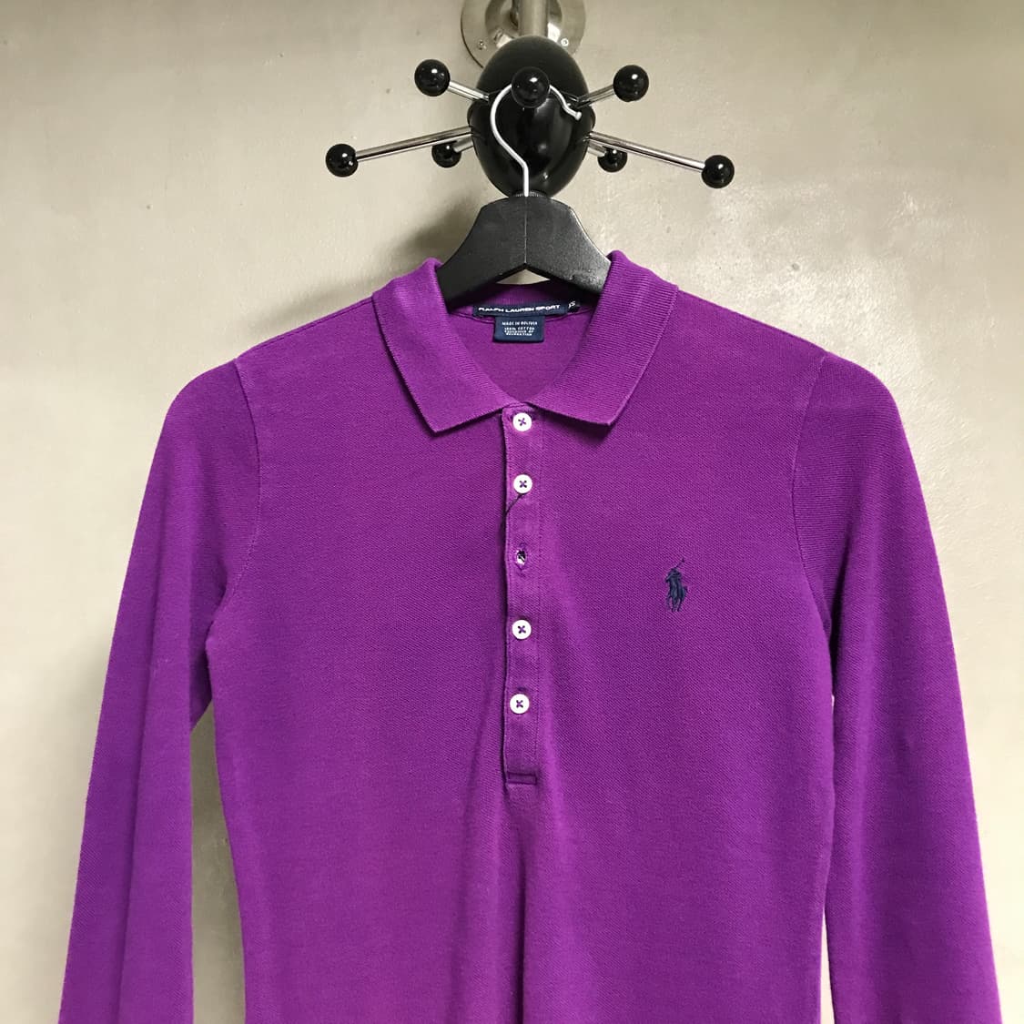 폴로 랄프로렌 PK 긴팔 카라티 퍼플 XS(W) 상품이미지2