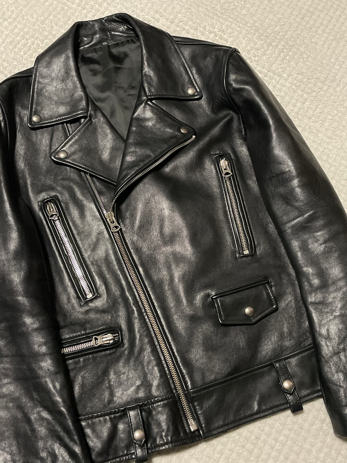 광희시장 웨스턴 무드 램스킨 양가죽 레더 자켓 상품이미지5